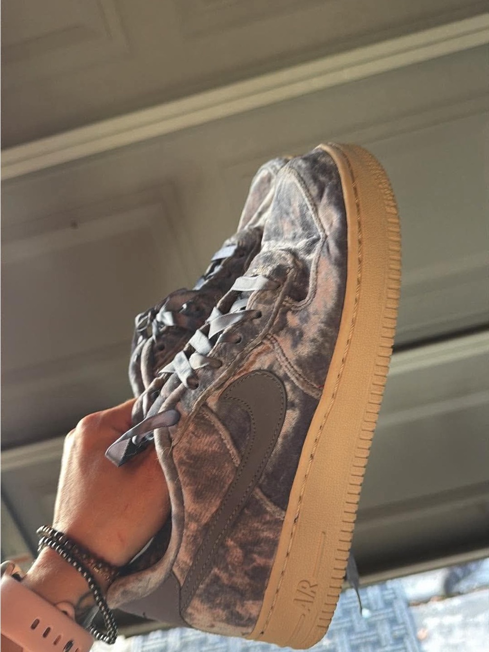 blue velvet air force ones